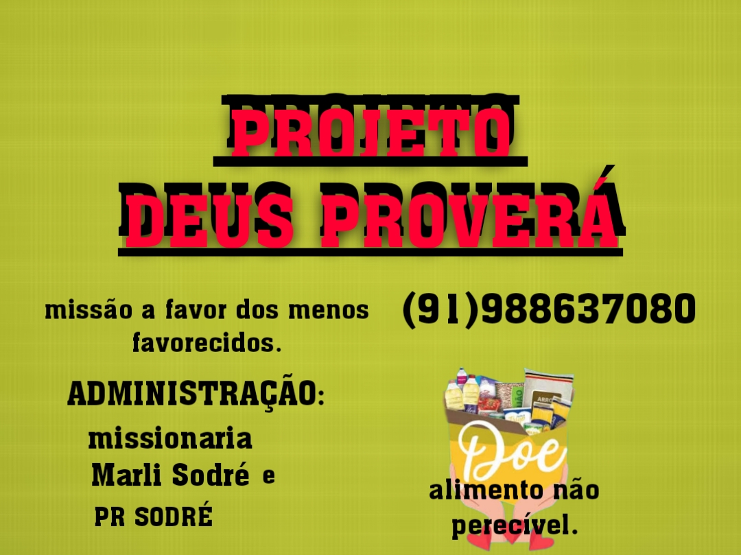 projeto Deus proverá